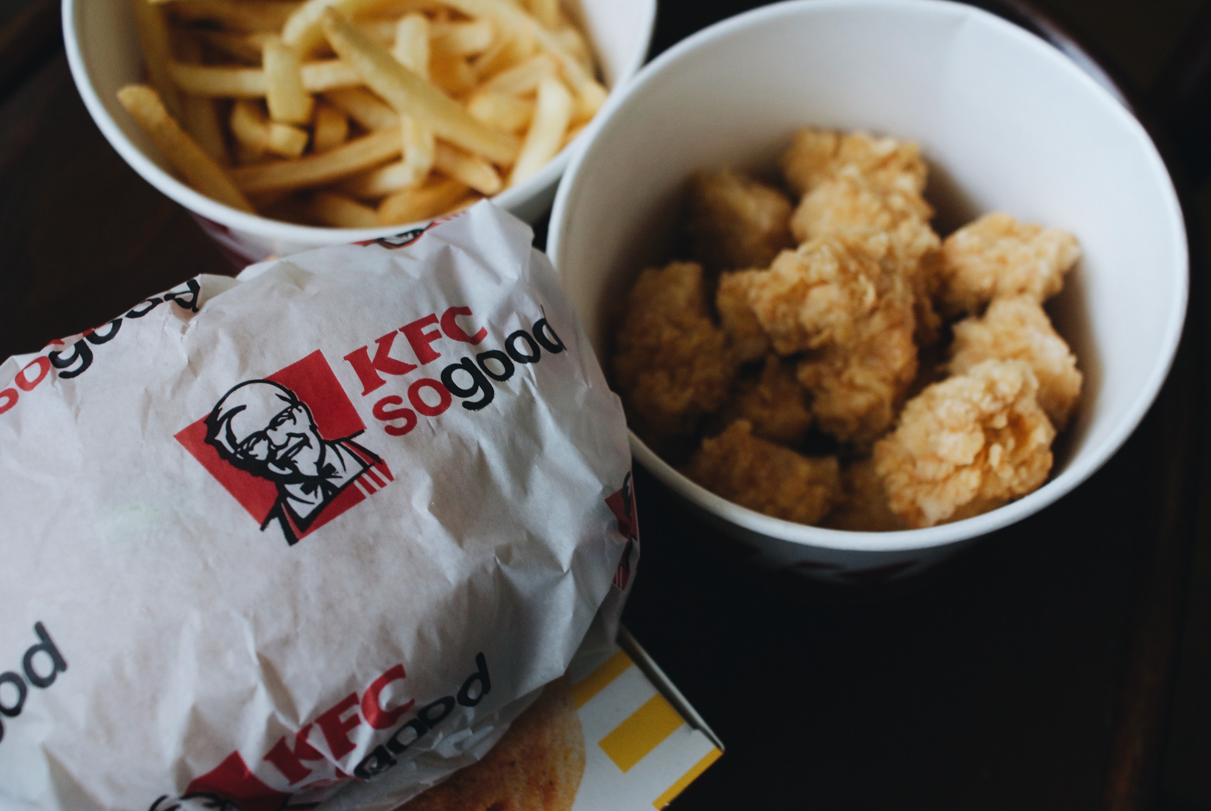 KFC-img KFC treats in a KFC bucket